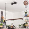 Carbellino Suspension LED Brun foncé, Noir, 1 lumière