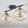 Gastor Plafonnier, Boule lumineuse Ambre, Clair, 2 lumières