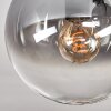 Gastor Plafonnier, Boule lumineuse Clair, Fumé, 4 lumières