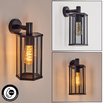 Monfanim Lampe murale d´extérieur Noir, 1 lumière