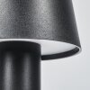 Salgadinho Lampe de table d'extérieur, Lampe à poser LED Noir, 1 lumière