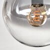 Gastor Plafonnier, Boule lumineuse Ambre, Clair, Fumé, 4 lumières