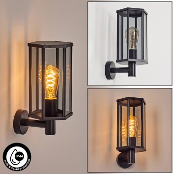 Monfanim Lampe murale d´extérieur Noir, 1 lumière