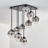 Gastor Plafonnier, Boule lumineuse Clair, Fumé, 9 lumières