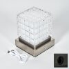 Medvik Lampe à poser LED Nickel mat, 1 lumière