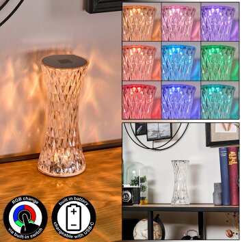 Lampe Champignon  Balsa Lampe à poser LED Transparent, 1 lumière, Changeur de couleurs