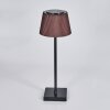 Longchamps Lampe de table d'extérieur, Lampe à poser LED Brun, Noir, 1 lumière