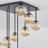 Chehalis Plafonnier, Boule lumineuse Ambre, 9 lumières