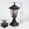 Loria Borne lumineuse Noir, 1 lumière