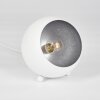 Lampe de table Hajo Argenté, Blanc, 1 lumière