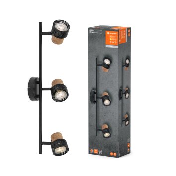 Spot Plafonnier Luminaires Ledvance LED Noir, 3 lumières