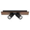 Spot Plafonnier Luminaires Ledvance LED Couleur bois, Noir, 2 lumières