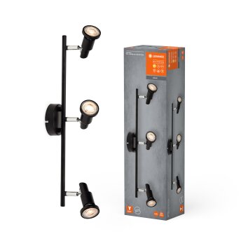 Spot Plafonnier Luminaires Ledvance LED Noir, 3 lumières