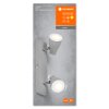 Spot Plafonnier Luminaires Ledvance LED Gris, 2 lumières