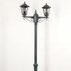 Loria Luminaire extérieur, Réverbère, Eclairage de chemin Vert, Noir, 2 lumières