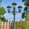 Loria Luminaire extérieur, Réverbère, Eclairage de chemin Vert, Noir, 3 lumières