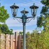 Loria Luminaire extérieur, Réverbère, Eclairage de chemin Vert, Noir, 3 lumières