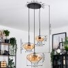 Mertola Suspension, Boule lumineuse Noir, 5 lumières