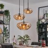 Mertola Suspension, Boule lumineuse Noir, 3 lumières