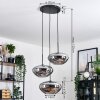 Mertola Suspension, Boule lumineuse Noir, 3 lumières