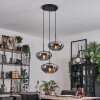 Mertola Suspension, Boule lumineuse Noir, 3 lumières