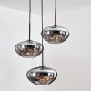 Mertola Suspension, Boule lumineuse Noir, 3 lumières