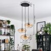 Mertola Suspension, Boule lumineuse Noir, 3 lumières