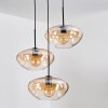 Mertola Suspension, Boule lumineuse Noir, 3 lumières