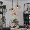 Mertola Suspension, Boule lumineuse Noir, 3 lumières