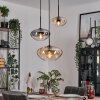 Mertola Suspension, Boule lumineuse Noir, 3 lumières