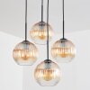 Koyoto Suspension, Boule lumineuse 35 cm Ambre, Clair, 4 lumières