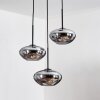 Mertola Suspension, Boule lumineuse Noir, 3 lumières