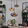 Mertola Suspension, Boule lumineuse Noir, 3 lumières