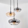 Mertola Suspension, Boule lumineuse Noir, 3 lumières