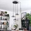 Mertola Suspension, Boule lumineuse Noir, 3 lumières