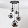 Gastor Suspension, Boule lumineuse 45 cm Noir, 5 lumières