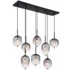 ATTILA Suspension Luminaires Globo Lighting Noir, 8 lumières