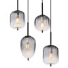 ATTILA Suspension Luminaires Globo Lighting Noir, 8 lumières