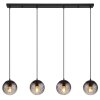 DALLERTA Suspension Luminaires Globo Lighting Noir, 4 lumières