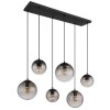 DALLERTA Suspension Luminaires Globo Lighting Noir, 6 lumières