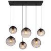 DALLERTA Suspension Luminaires Globo Lighting Noir, 6 lumières