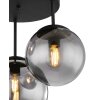 JOEL Plafonnier Luminaires Globo Lighting Noir, 3 lumières