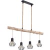 PRISKA Suspension Luminaires Globo Lighting LED Brun, Noir, 4 lumières