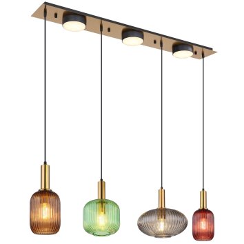 NORMY Suspension Luminaires Globo Lighting Laiton, 4 lumières