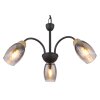 GERLY Suspension Luminaires Globo Lighting Noir, 3 lumières