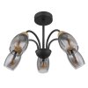 GERLY Plafonnier Luminaires Globo Lighting Noir, 5 lumières