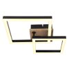 BARD Plafonnier Luminaires Globo Lighting LED Couleur bois, Noir, 1 lumière