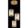 Gorley Suspension Luminaires Globo Lighting Or, 3 lumières