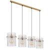 Gorley Suspension Luminaires Globo Lighting Or, 4 lumières