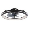 Celeste Ventilateur de plafond lumineux Luminaires Globo Lighting LED Noir, 1 lumière, Télécommandes